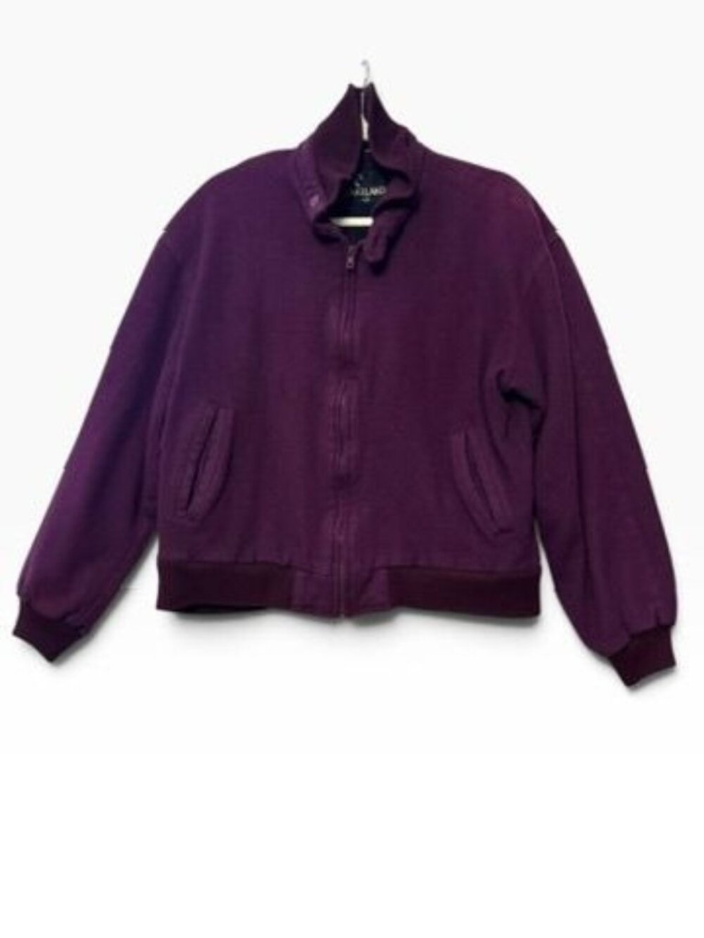 Lakeland Mens Vintage Purple Wool Bomber Jacket Size 42 1950s-60s Rare Find